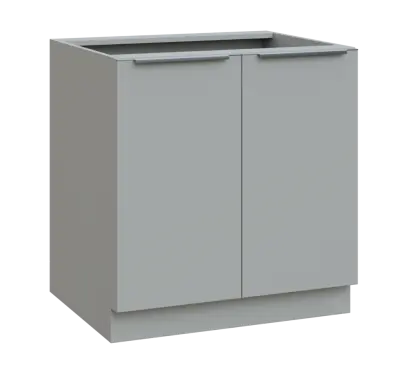 SIS - 8D spodní skříňka, 2-dveřová, 870x800x600, šedá